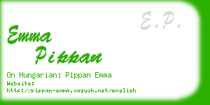 emma pippan business card